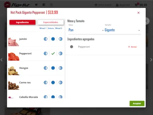 Pizza Hut El Salvador android App screenshot 3