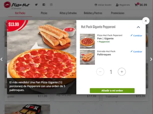 Pizza Hut El Salvador android App screenshot 4